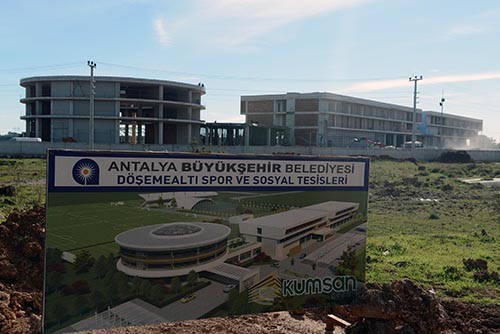 Antalyaspor tesisleri hızla yükseliyor