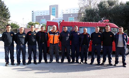 Büyükşehir’den sağlık personeline yangın tahliye tatbikatı