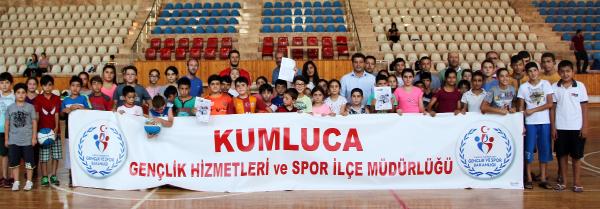 Kumluca’da yaz spor okullarında 350 sporcu eğitiliyor