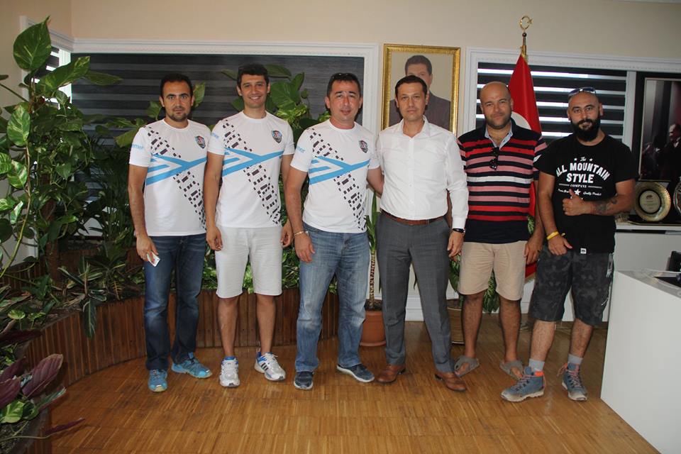 Kemer Enduro Motosiklet Kulübünden Başkan Vekili Çeliktaş’a Ziyaret