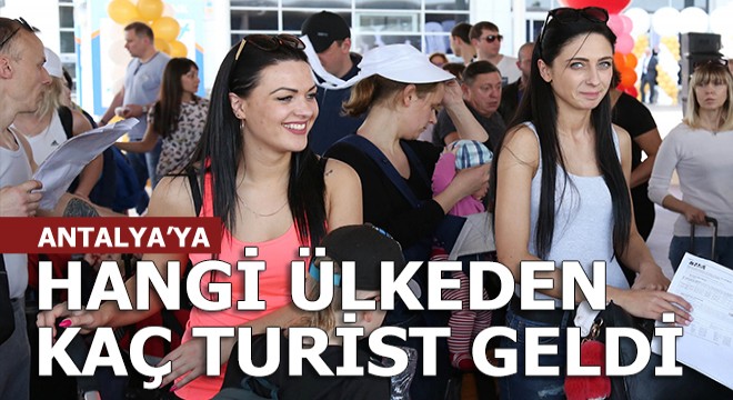 Antalya’ya 2018’da hangi ülkeden kaç turist geldi