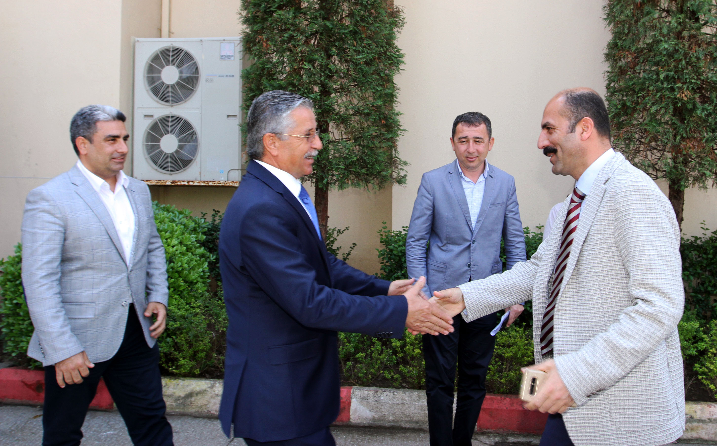 Kaymakam Karameşe’den Başkan Topaloğlu’na ziyaret