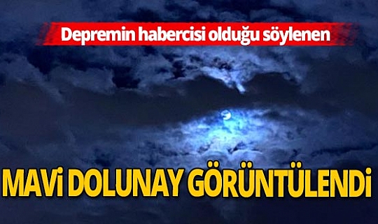 Korkutan Mavi Dolunay İstanbul’da görüntülendi