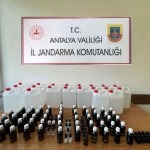 Antalya’da 105 litre kaçak alkol ele geçirildi
