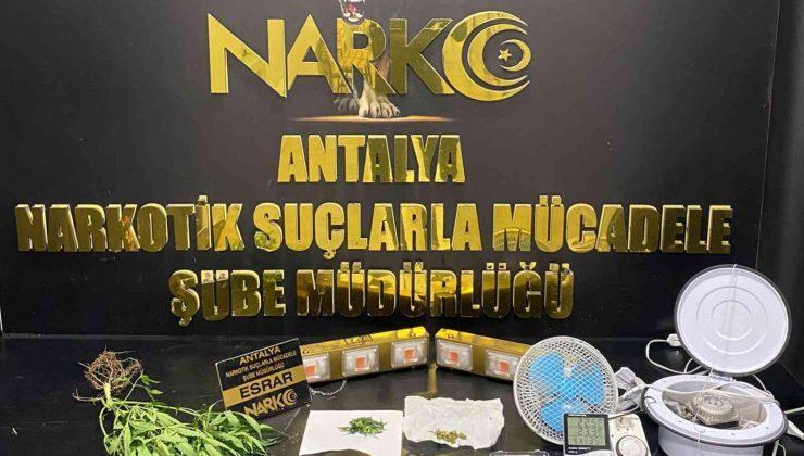 Antalya’da uyuşturucu madde satan zehir tacirlerine operasyon: 3 gözaltı