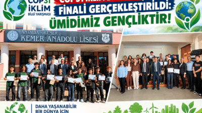 Antalya'da gerçekleştirilecek COP31 süreci kapsamında, Antalya İl Millî Eğitim Müdürlüğümüz