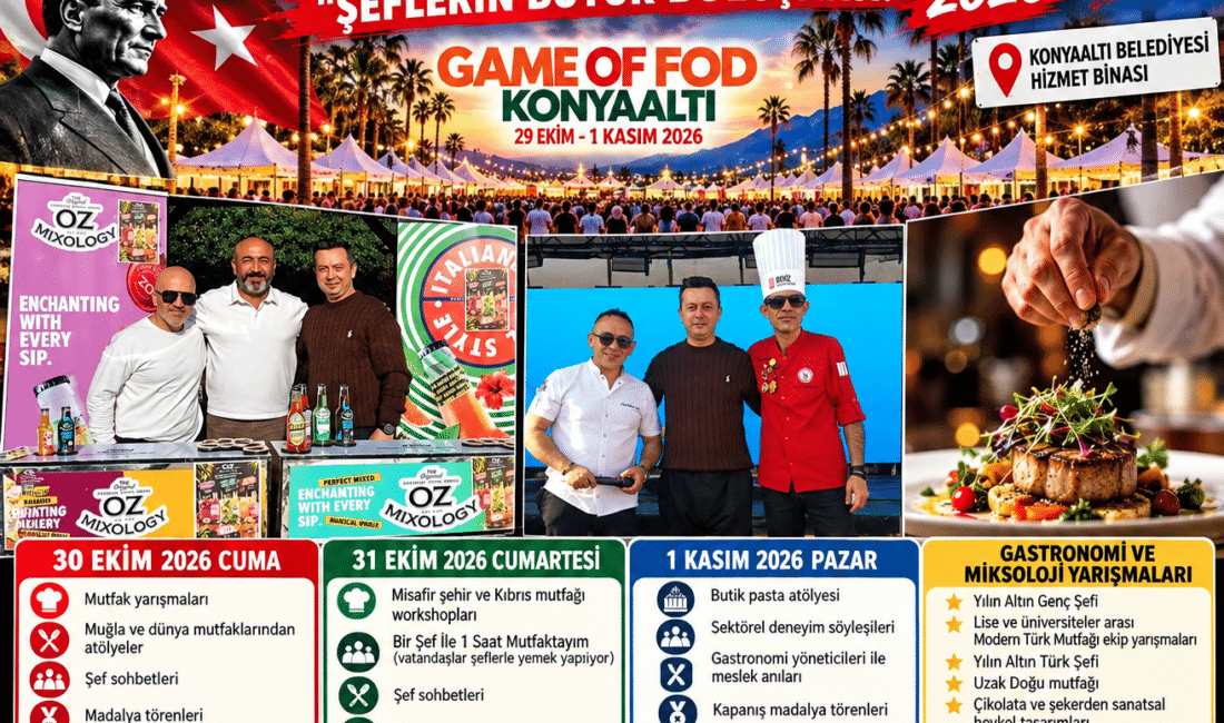GASTROANTALYA 2026’DA GASTRONOMİ ŞÖLENİ: ŞEFLERİN BAŞKENTİ ANTALYA DÜNYAYI AĞIRLIYOR 7. Uluslararası Gastronomi Yıldızları Buluşması GastroAntalya 2026 (Game of Food