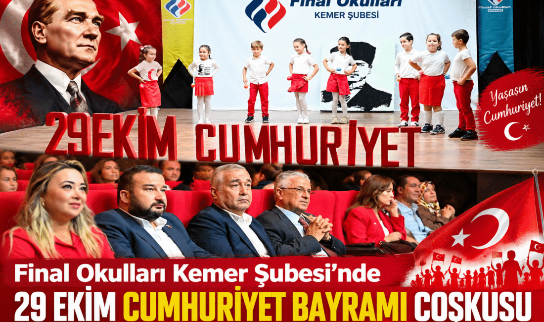 Final Okulları Kemer Şubesi’nde 29 Ekim Cumhuriyet Bayramı Coşkusu