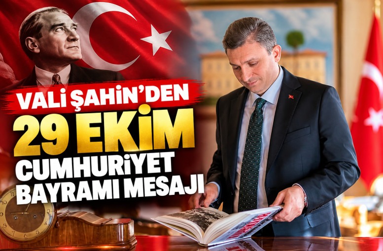 Vali Şahin’den 29 Ekim Cumhuriyet Bayramı mesajı Antalya Valisi Hulusi Şahin, 29 Ekim Cumhuriyet Bayramı dolayısıyla kutlama