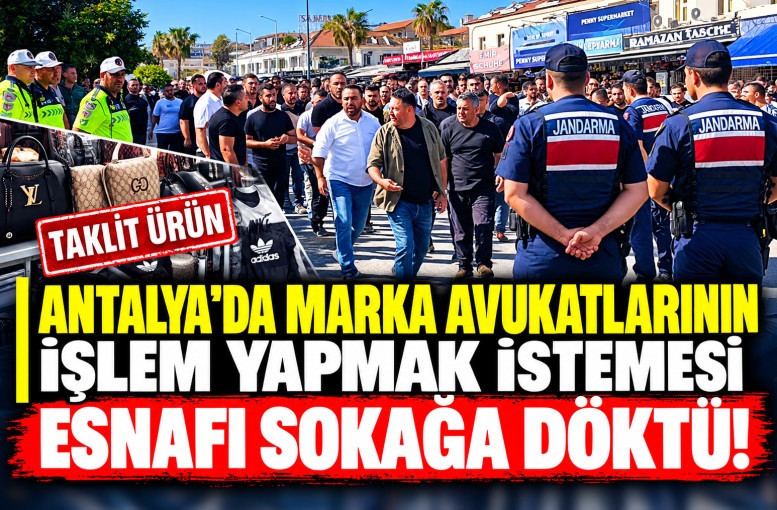 marka avukatlarının işlem yapmak istemesi esnafı sokağa döktü. Şimdi sıra