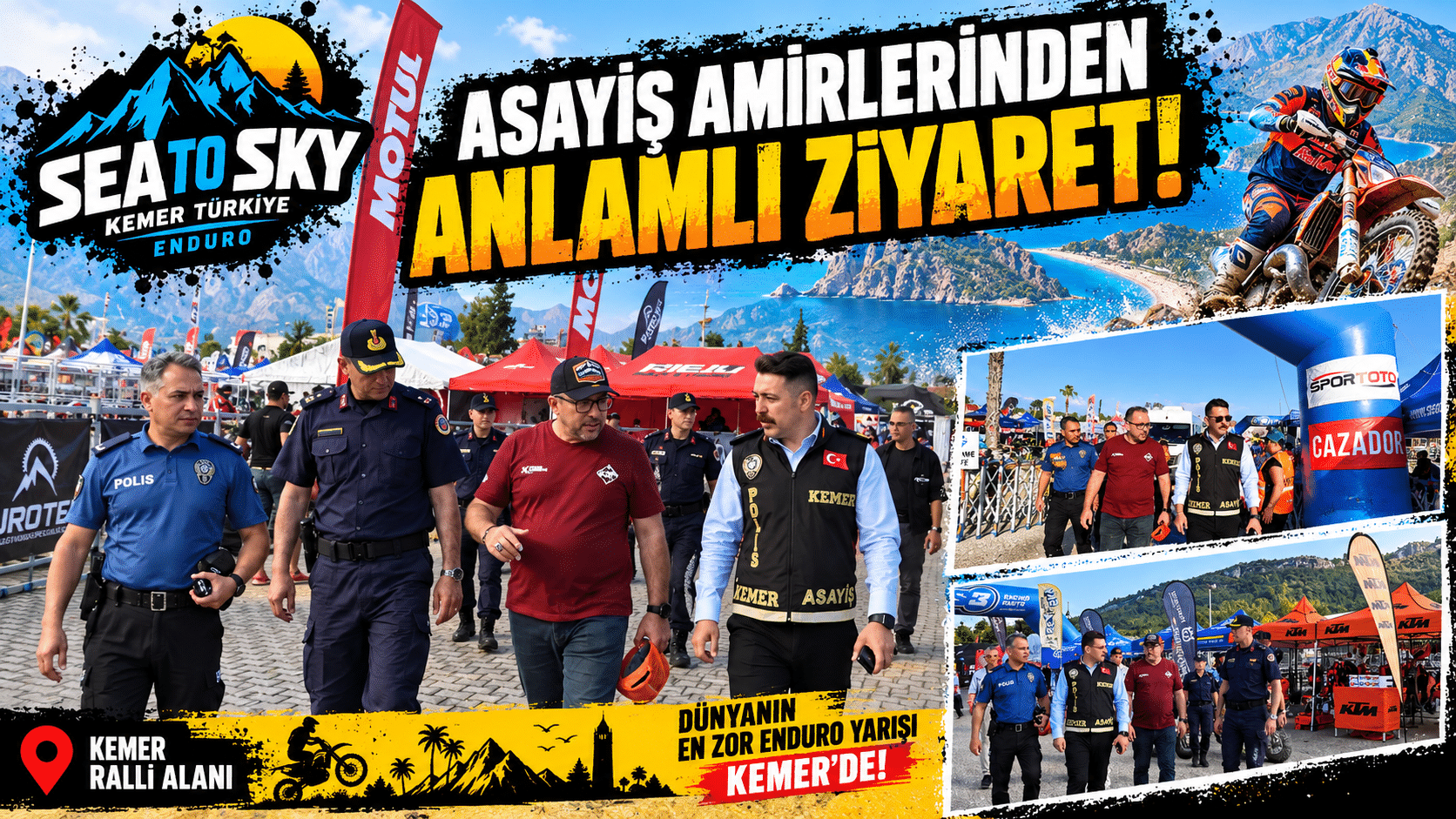 Kemer’in dünyaya açılan önemli spor organizasyonlarından Sea to Sky Enduro